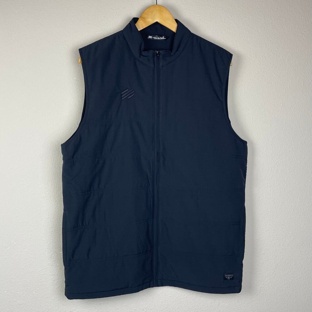 Travis Mathew Full Zip Vest – TM1MW453 Cold Bay West – Black – Men's Size L